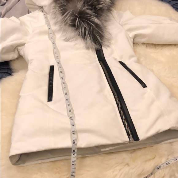 SOLD Mackage Adali-X Down White Coat Silver Fox - Picture 14 of 15